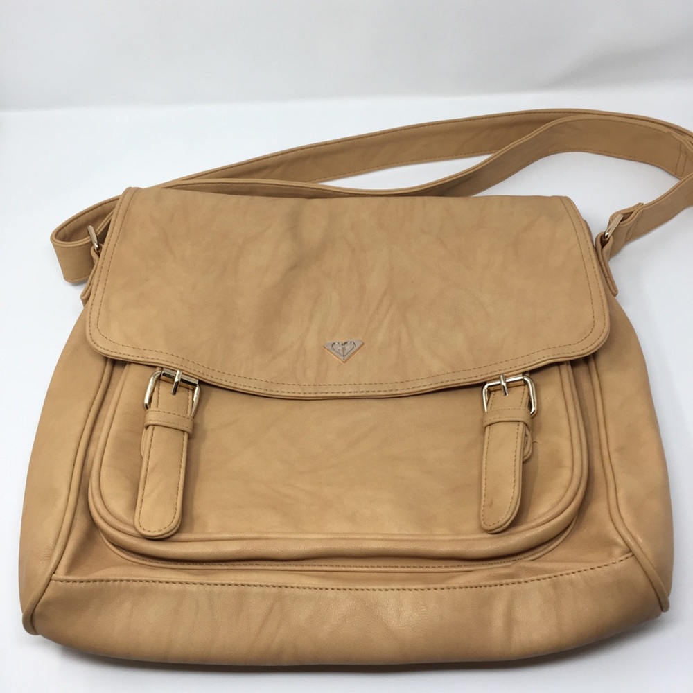Roxy Cute Tan Shoulder Hand Bag Leather